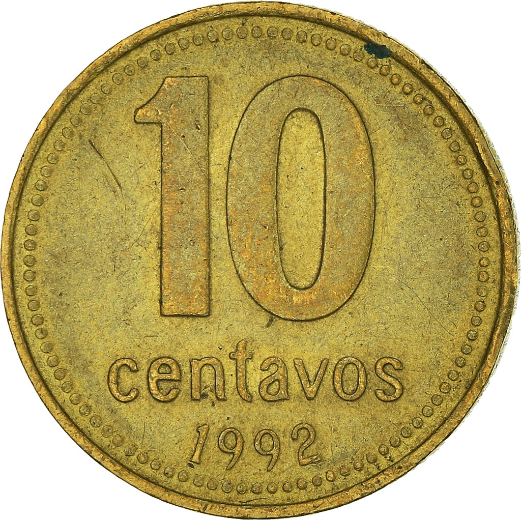Moeda, Argentina, 10 Centavos, 1992