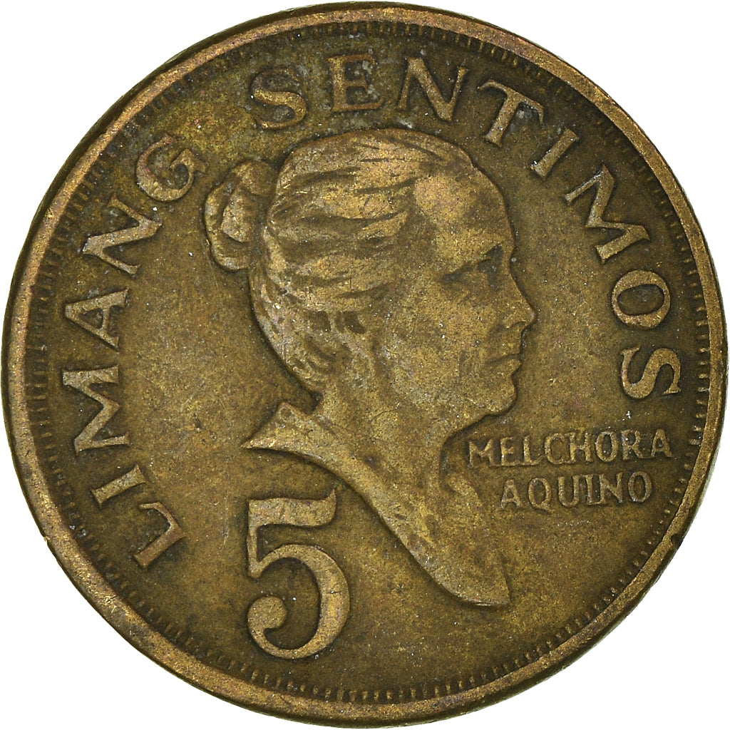 Coin, Philippines, 5 Sentimos, 1972