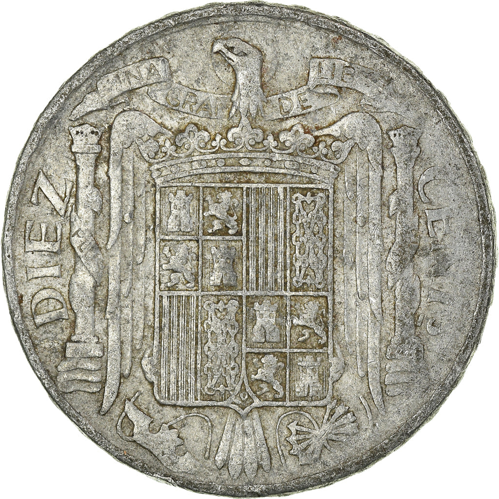 Coin, Spain, 10 Centimos, 1945