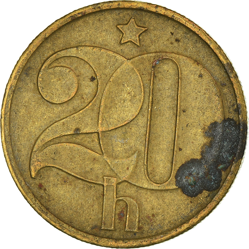 Moneta, Czechosłowacja, 20 Haleru, 1977