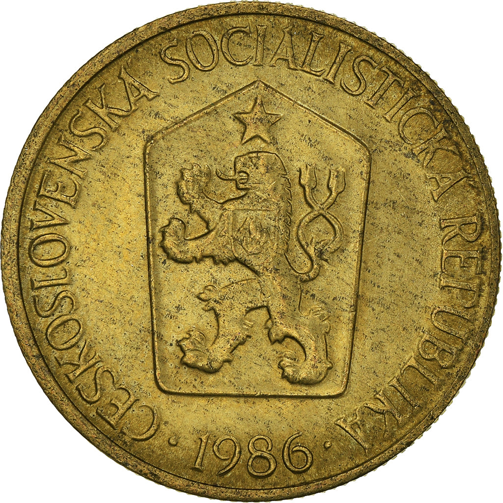 Moneda, Checoslovaquia, Koruna, 1986
