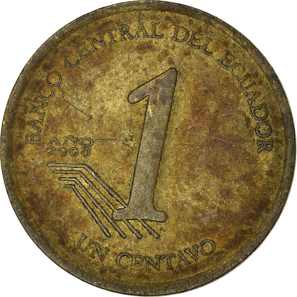 Monnaie, Équateur, Centavo, Un, 2000