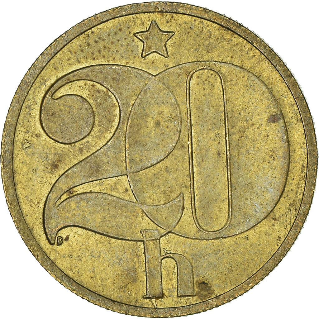 Moneda, Checoslovaquia, 20 Haleru, 1983