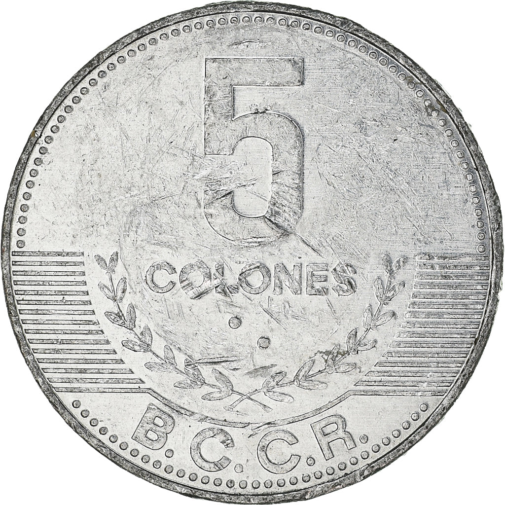 Moneda, Costa Rica, 5 Colones, 2012