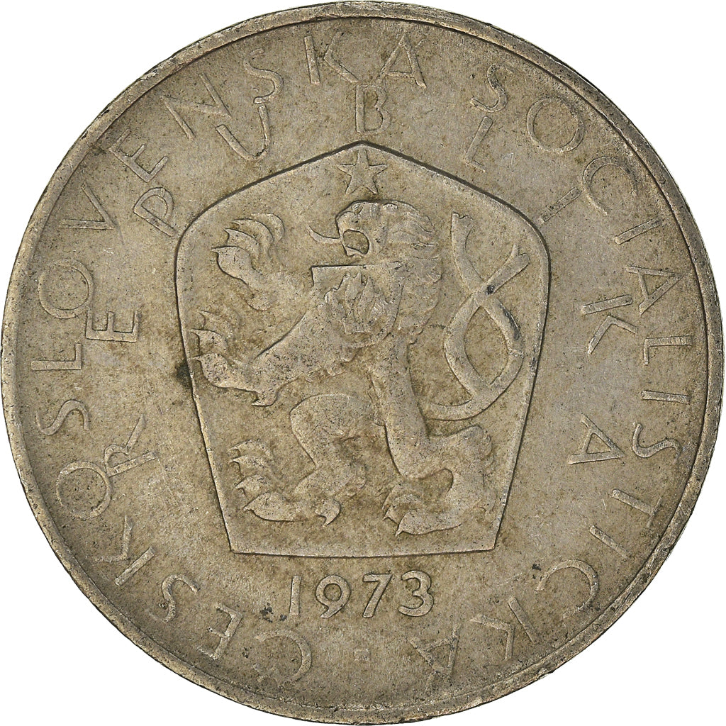 Moneda, Checoslovaquia, 5 Korun, 1973