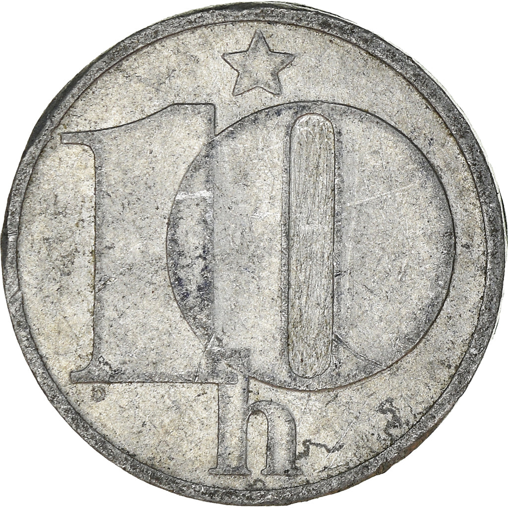 Moneda, Checoslovaquia, 10 Haleru, 1982