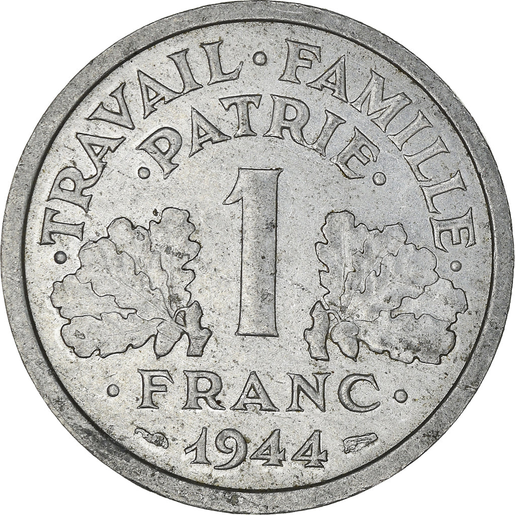 Monnaie, France, Franc, 1944