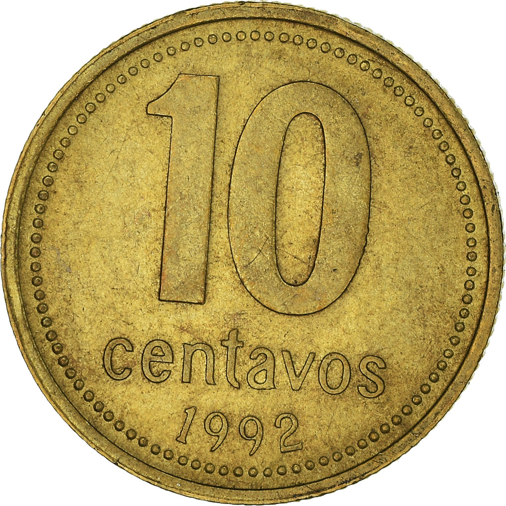Moeda, Argentina, 10 Centavos, 1992