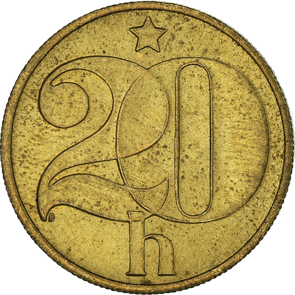 Moneda, Checoslovaquia, 20 Haleru, 1987