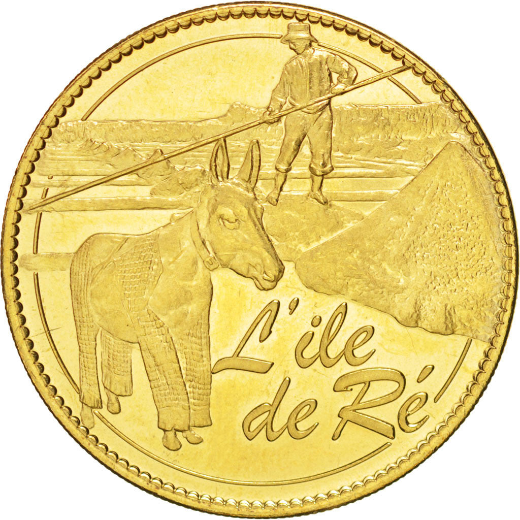 France, Token, Tourist Token, Ile de Ré, l'Ane, 2008, Arthus Bertrand, MS(63)