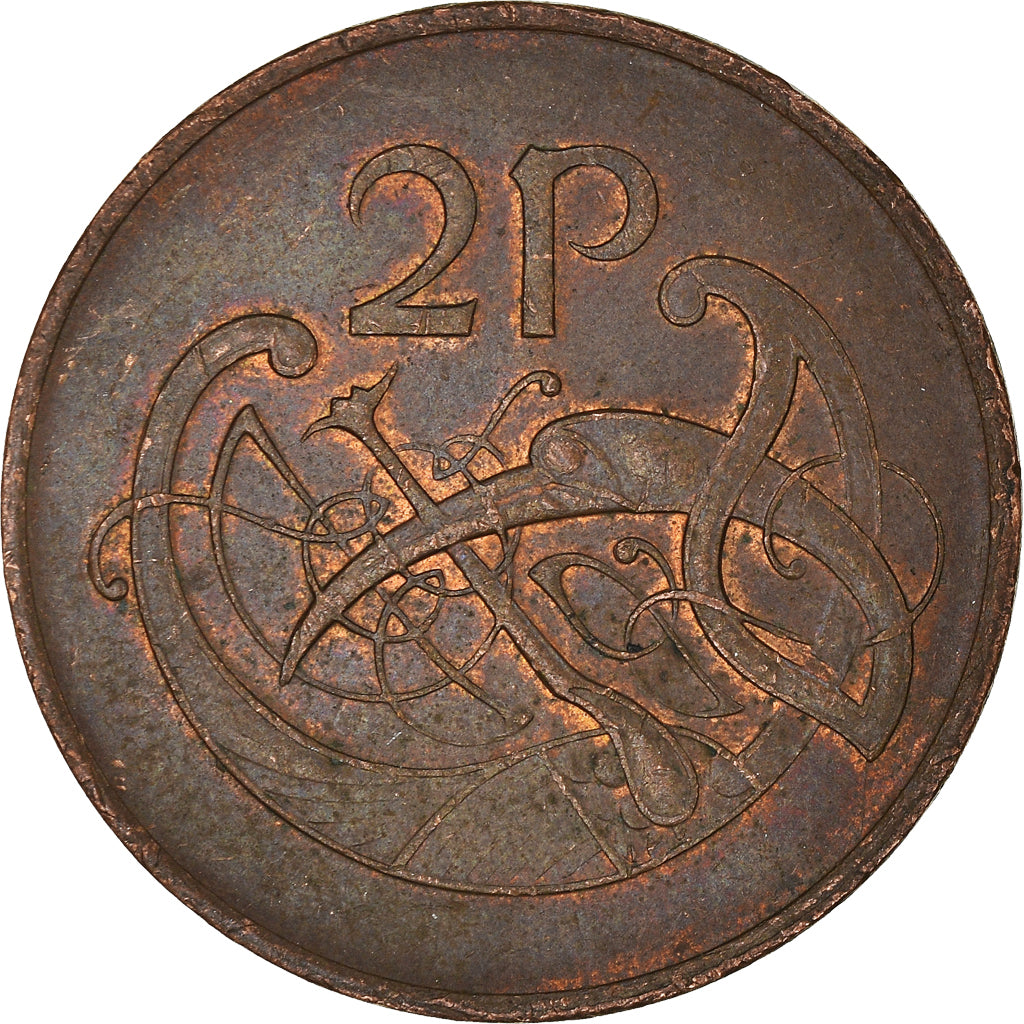 Moeda, REPÚBLICA DA IRLANDA, 2 Pence, 1992