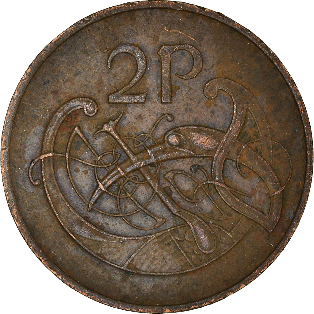 Moeda, REPÚBLICA DA IRLANDA, 2 Pence, 1980
