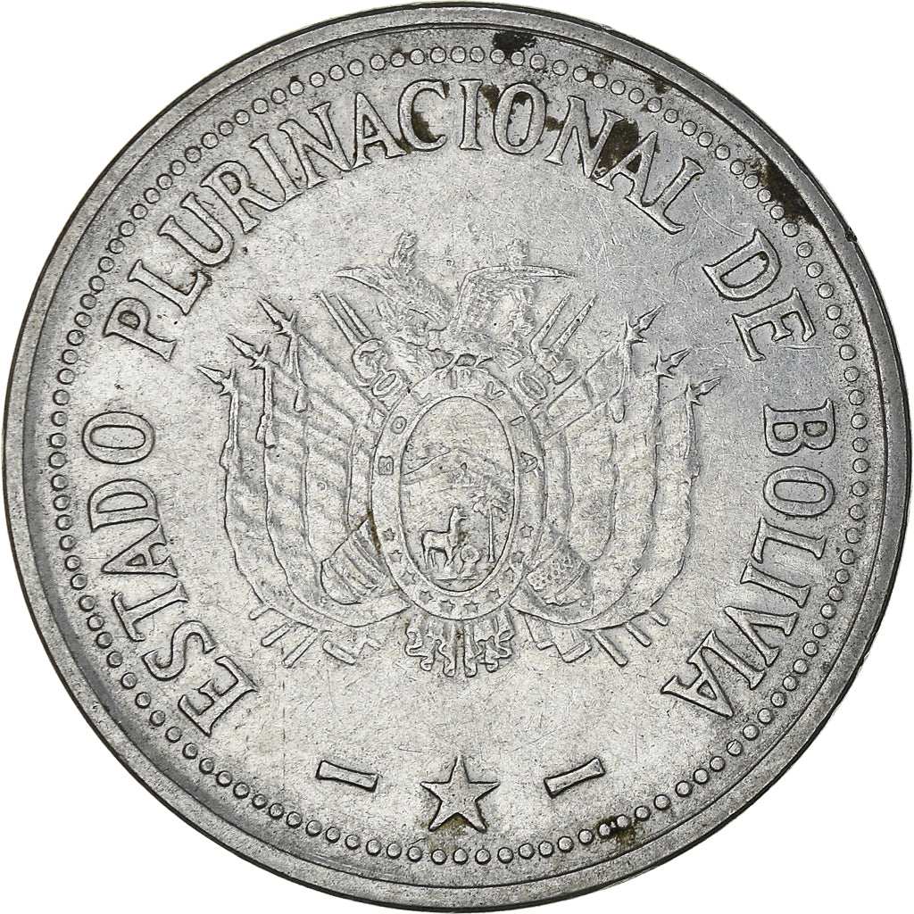 Coin, Bolivia, 50 Centavos, 2010
