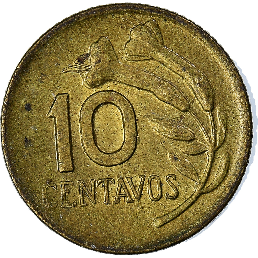 Moneda, Perú, 10 Centavos, 1968