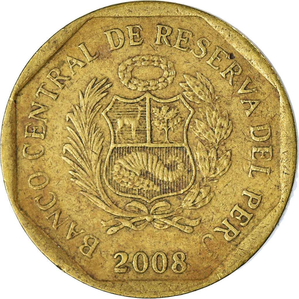 Monnaie, Pérou, 10 Centimos, 2008