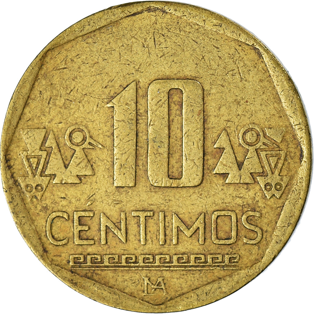Monnaie, Pérou, 10 Centimos, 2008