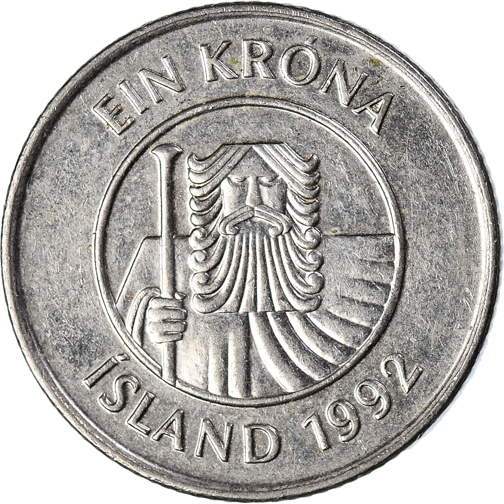 Moeda, Islândia, Krona, 1992