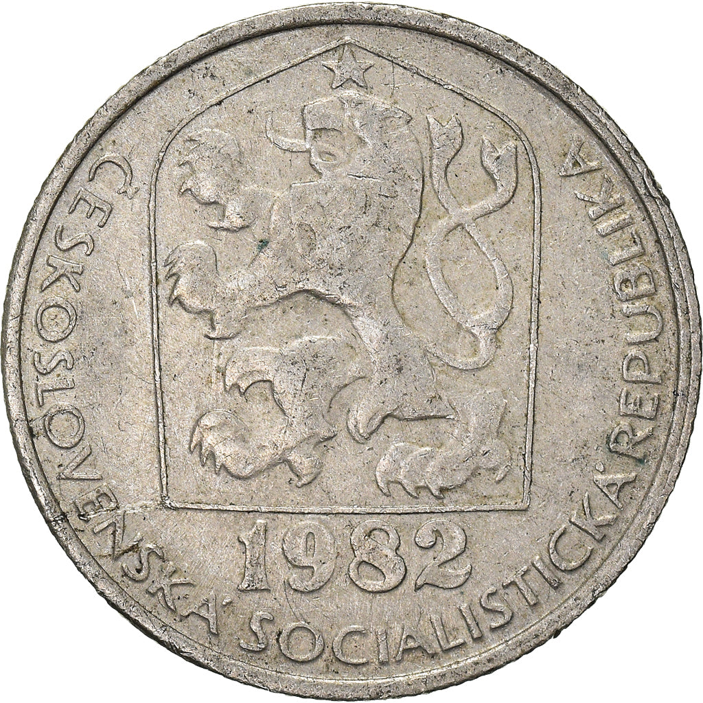Monnaie, Tchécoslovaquie, 50 Haleru, 1982