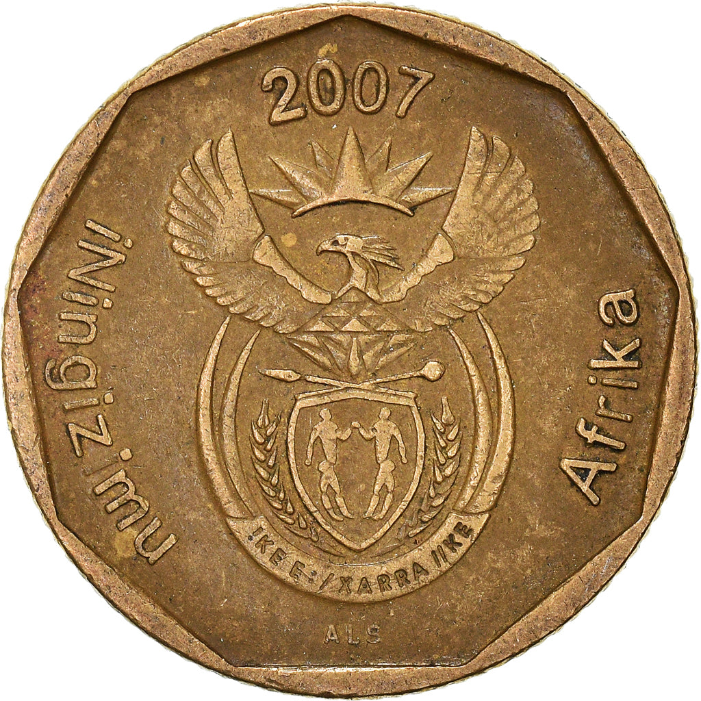 Moneta, Sudafrica, 20 Cents, 2007