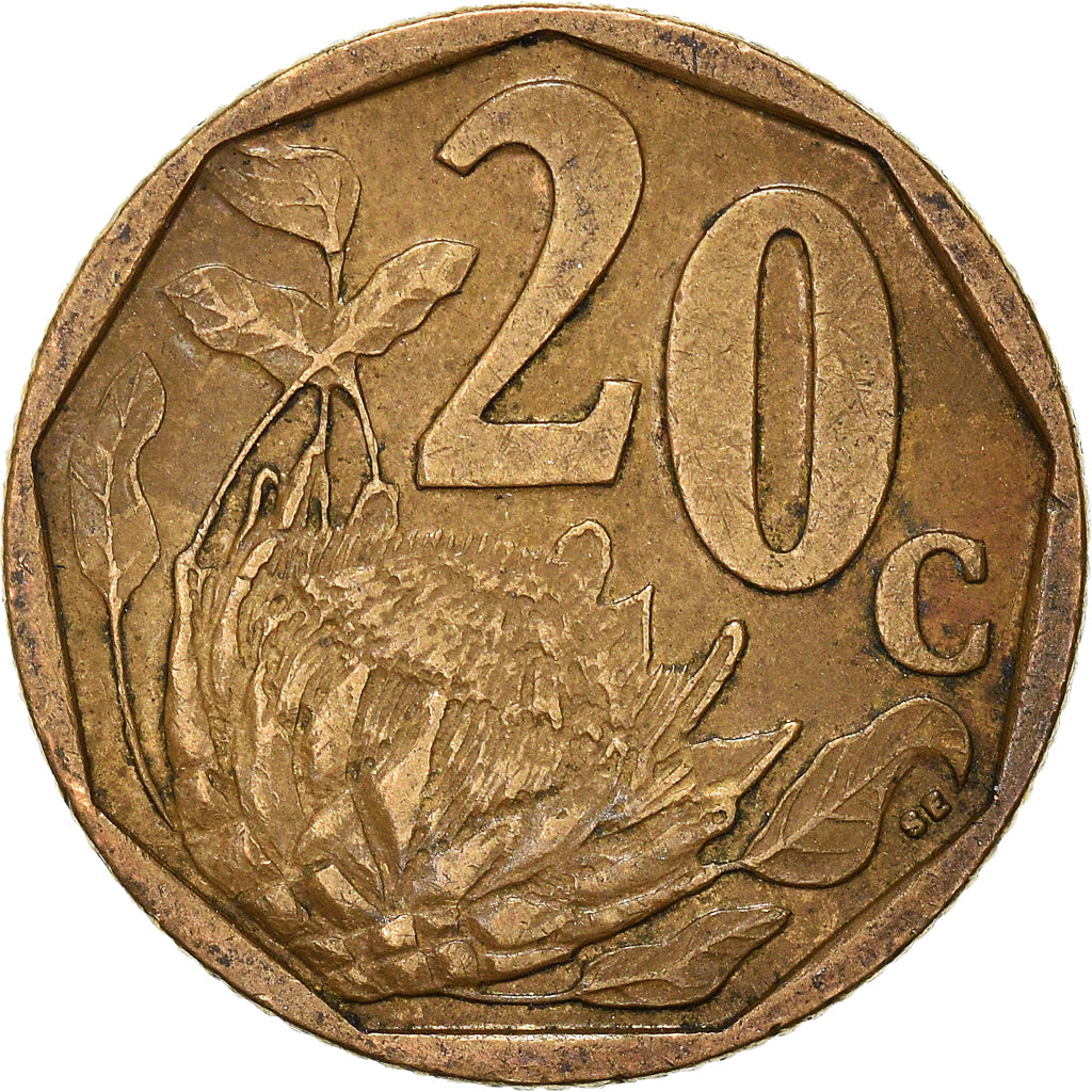 Moneta, Sudafrica, 20 Cents, 2007