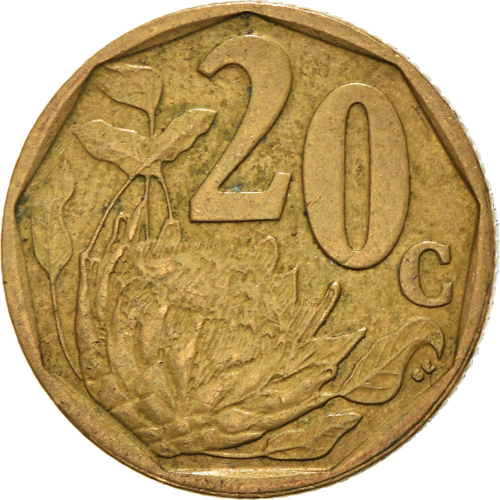 Moneda, Sudáfrica, 20 Cents, 2007