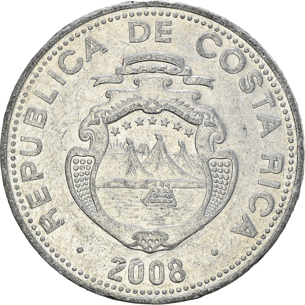 Moneta, Costa Rica, 5 Colones, 2008
