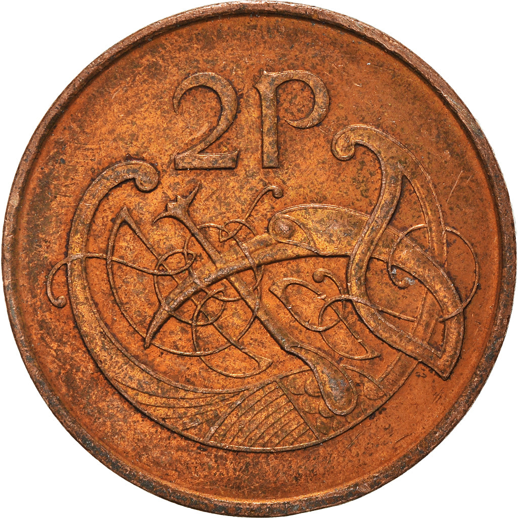 Moeda, REPÚBLICA DA IRLANDA, 2 Pence, 2000