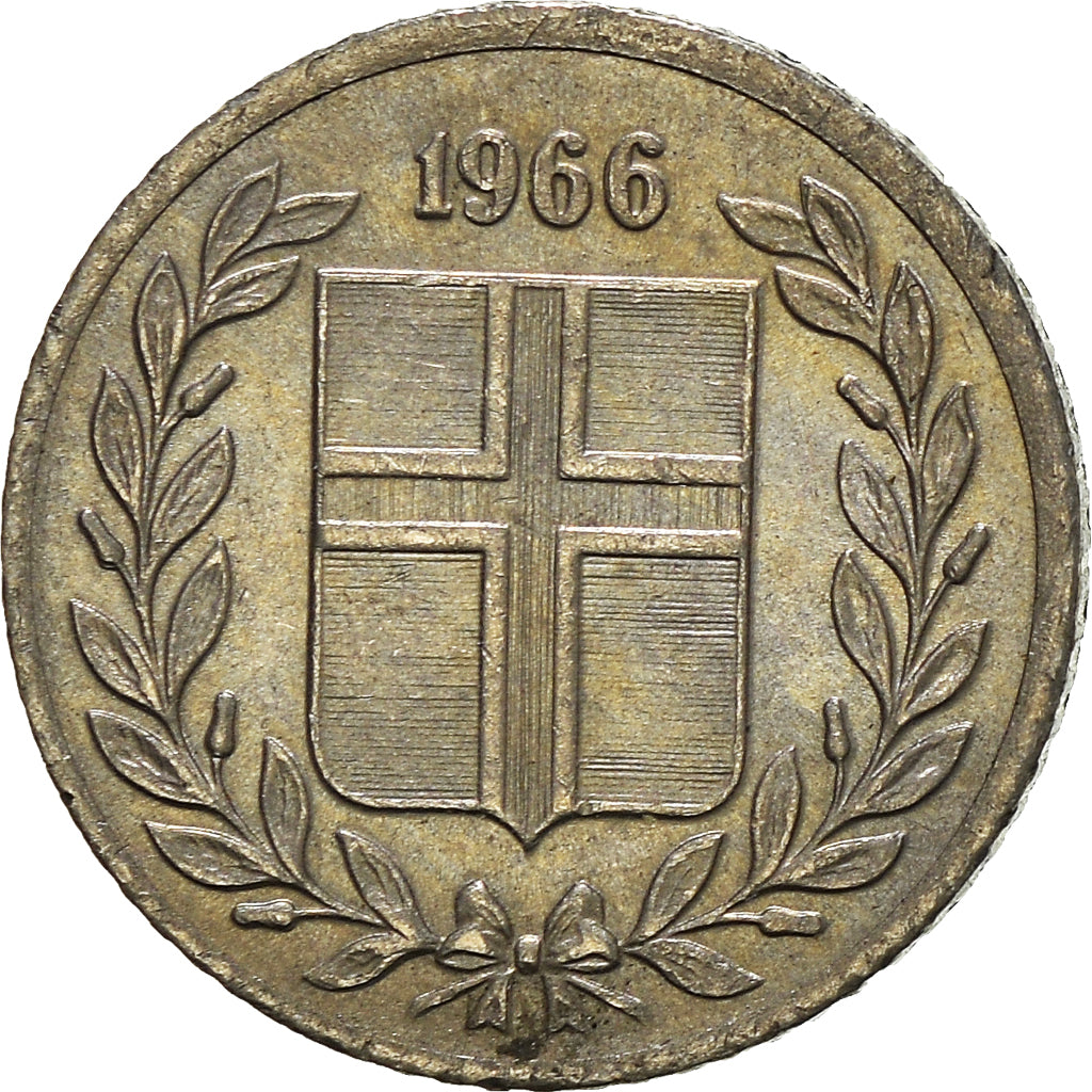 Monnaie, Islande, 10 Aurar, 1966