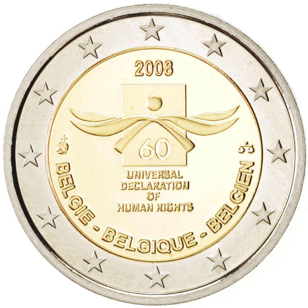 Bélgica, 2 Euro, 2008, FDC, Bimetálico, KM:248