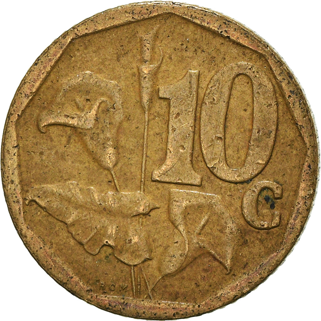Monnaie, Afrique du Sud, 10 Cents, 2007