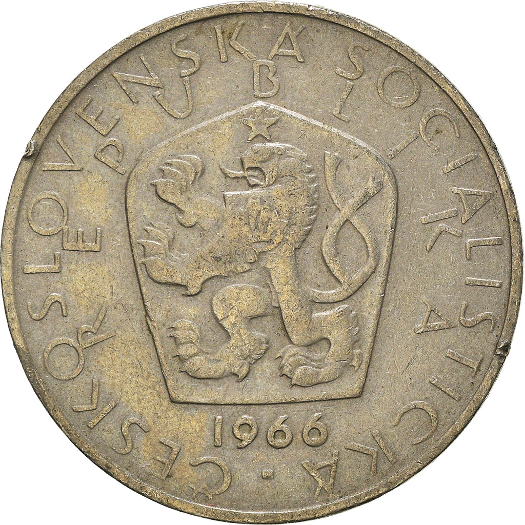 Moneda, Checoslovaquia, 5 Korun, 1966