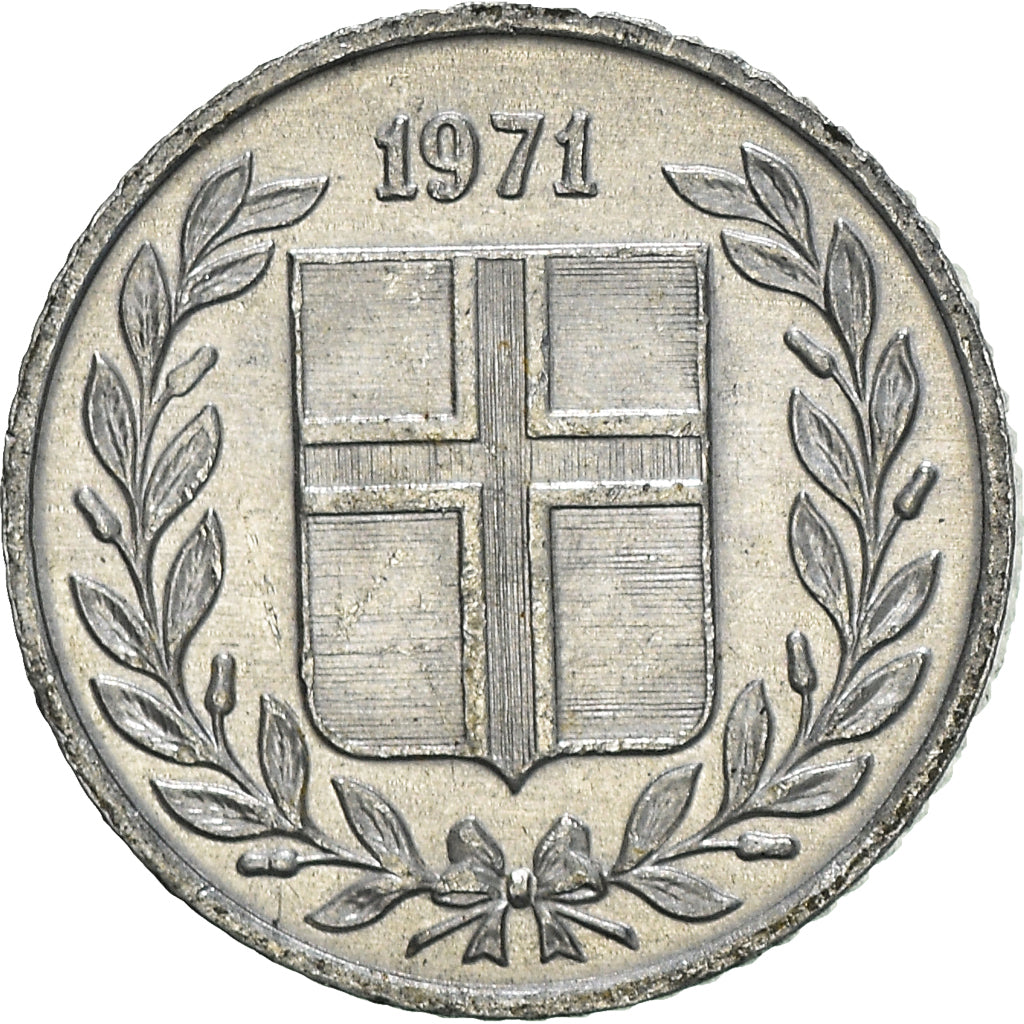 Moeda, Islândia, 10 Aurar, 1971