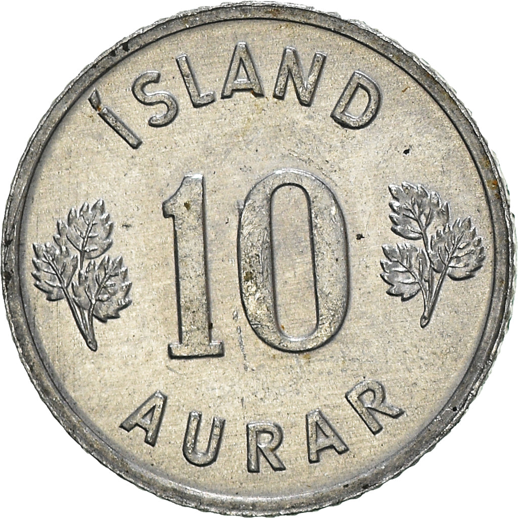 Moeda, Islândia, 10 Aurar, 1971