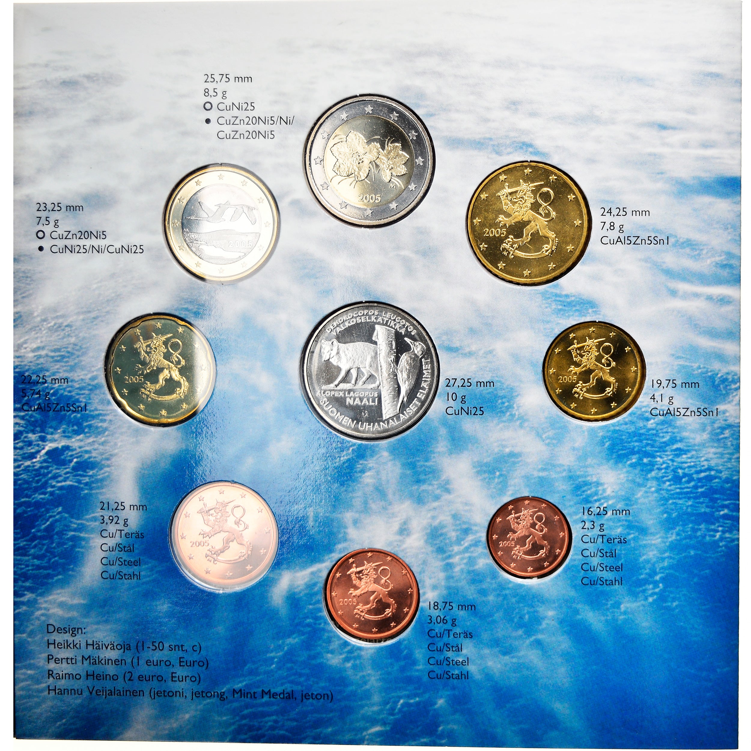 Finlandia, Set, 2005, MS(65-70), ND