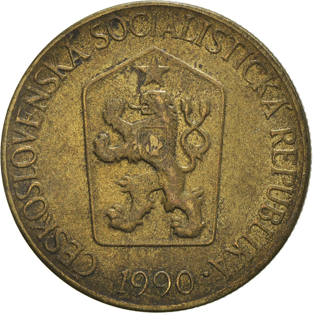Coin, Czechoslovakia, Koruna, 1990