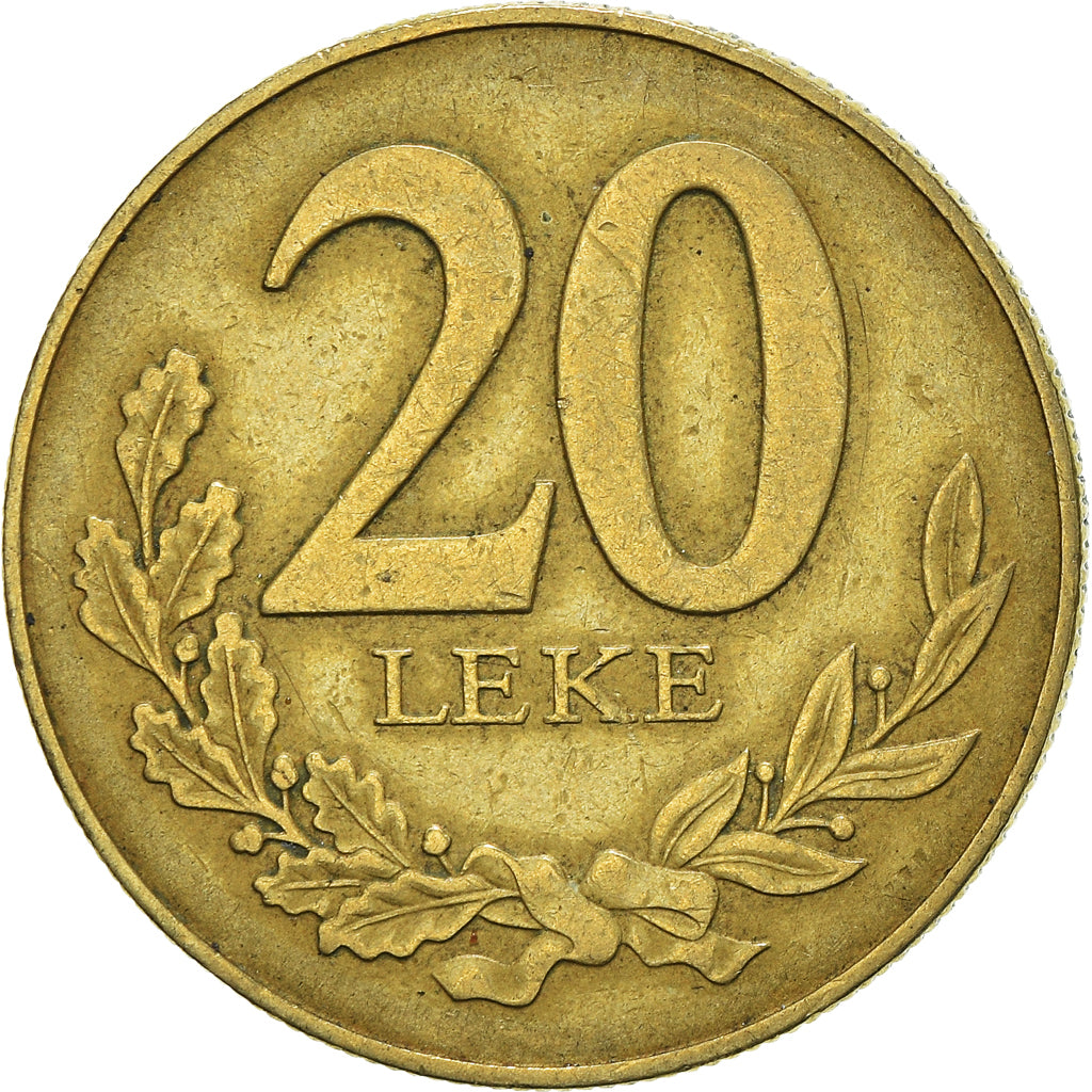 Münze, Albania, 20 Leke, 2000