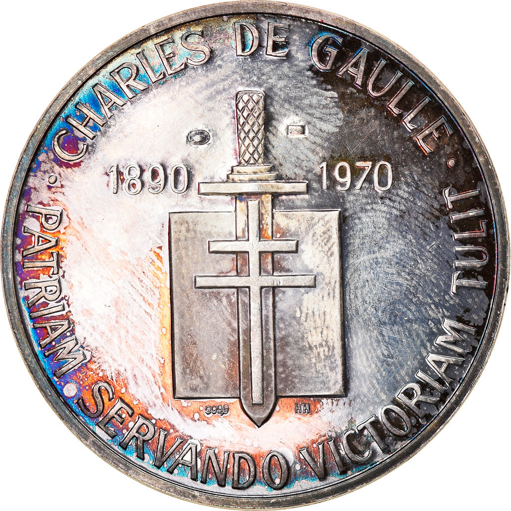 Frankreich, Medaille, Charles de Gaulle, Patriam Servando Victoriam Tvlit