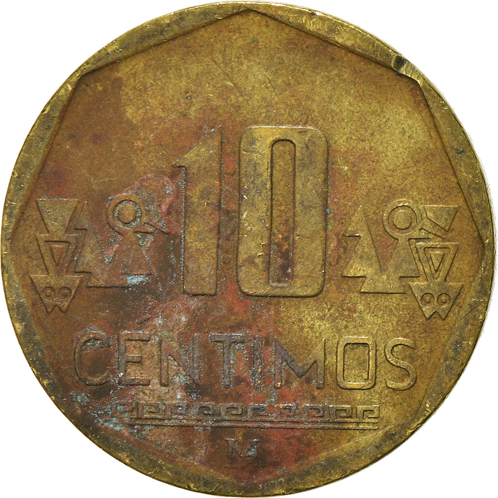 Moneta, Peru, 10 Centimos, 2008