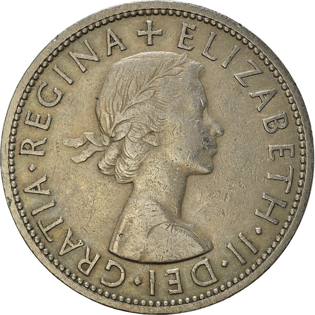 Monnaie, Grande-Bretagne, 1/2 Crown, 1958