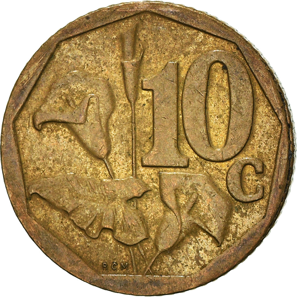 Moneda, Sudáfrica, 10 Cents, 2008