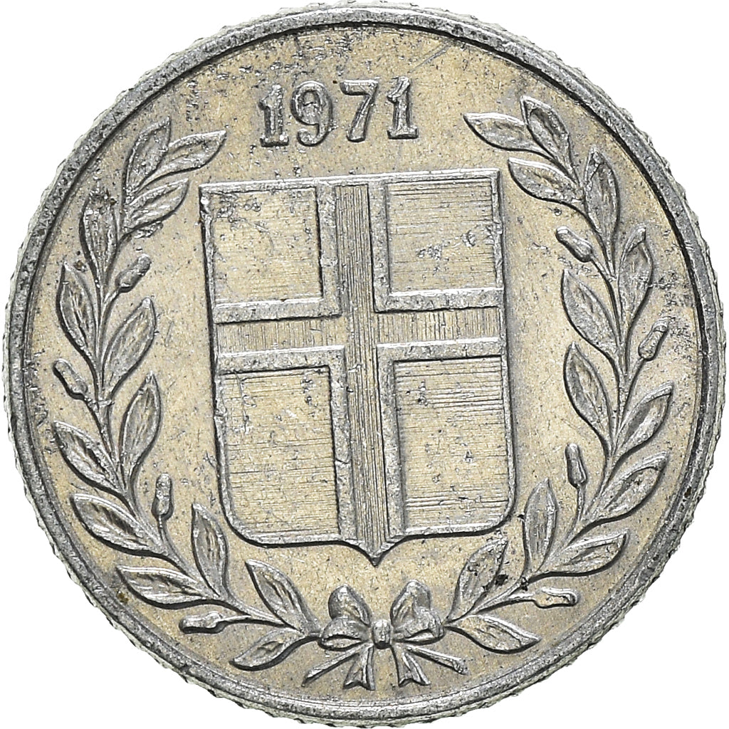 Moeda, Islândia, 10 Aurar, 1971