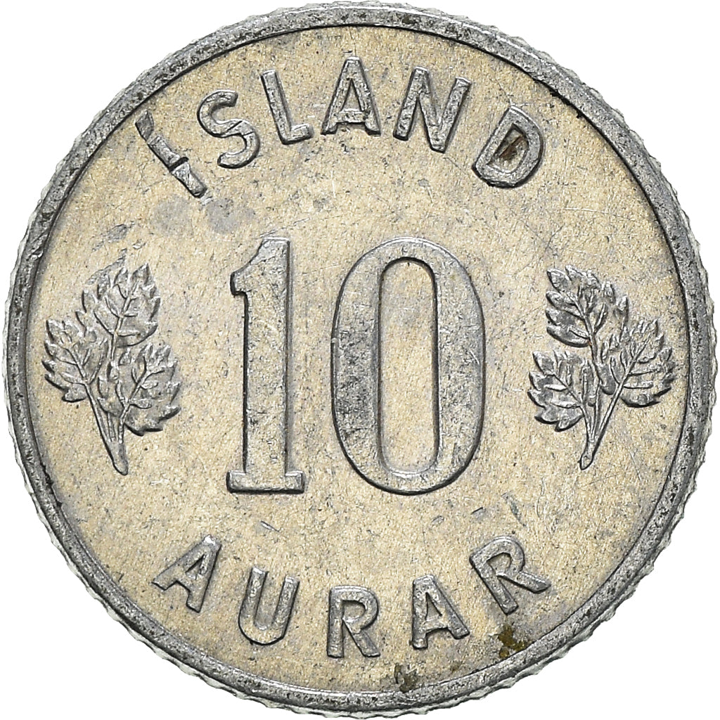 Moeda, Islândia, 10 Aurar, 1971