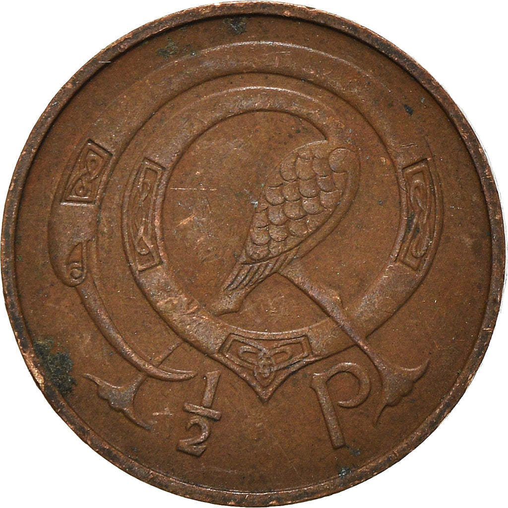 Moeda, REPÚBLICA DA IRLANDA, 1/2 Penny, 1971