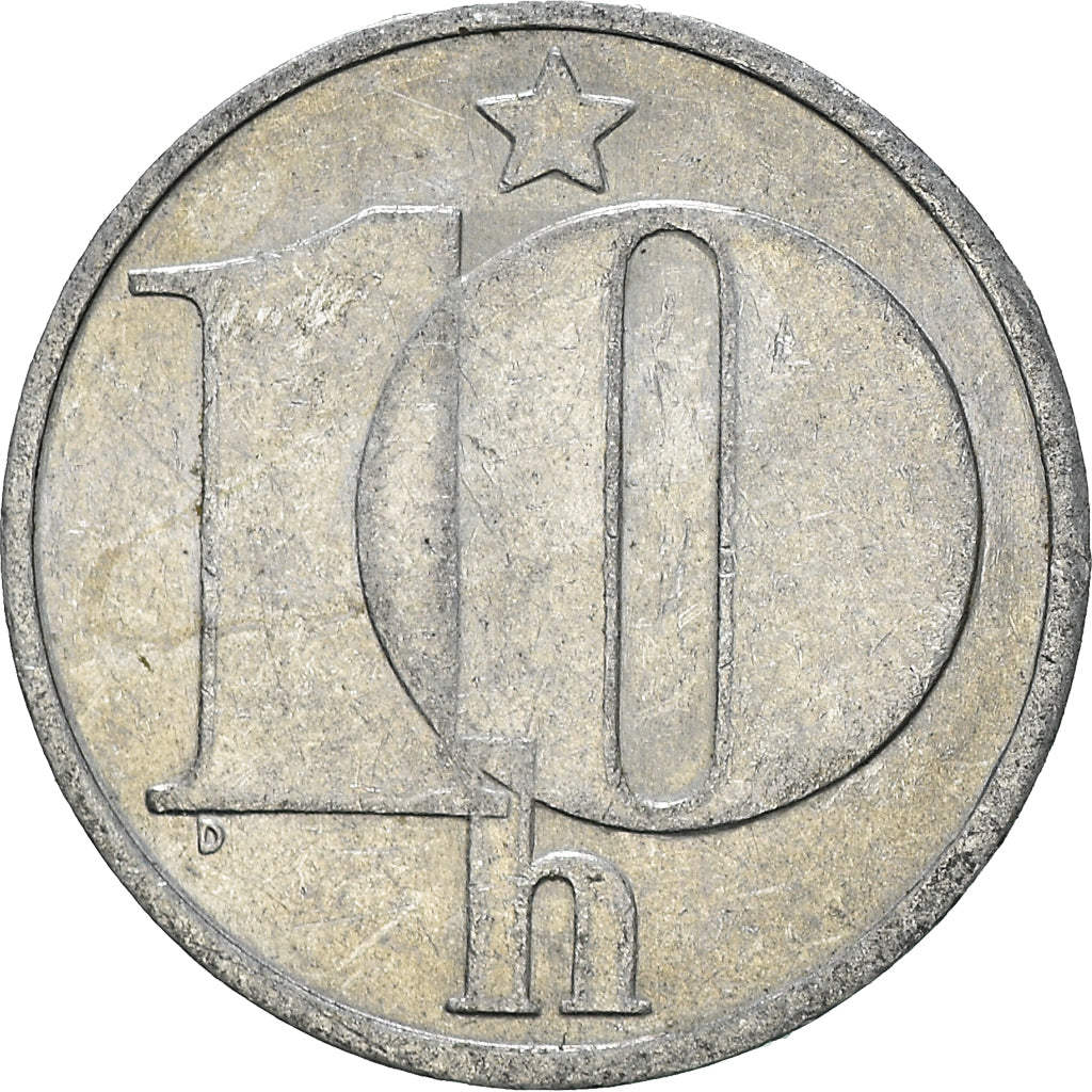 Coin, Czechoslovakia, 10 Haleru, 1983