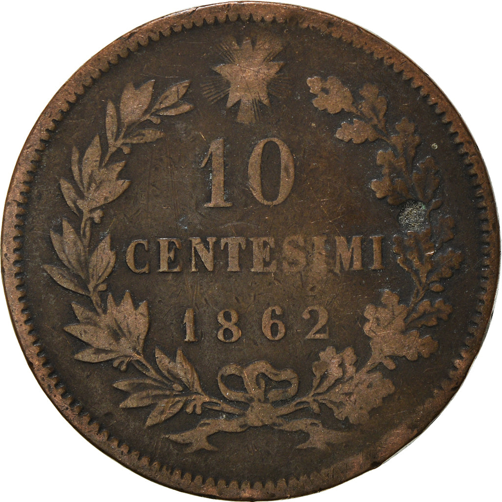 Coin, Italy, 10 Centesimi, 1862