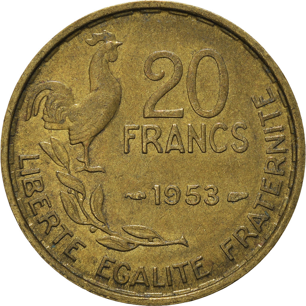 Moneta, Francja, 20 Francs, 1953