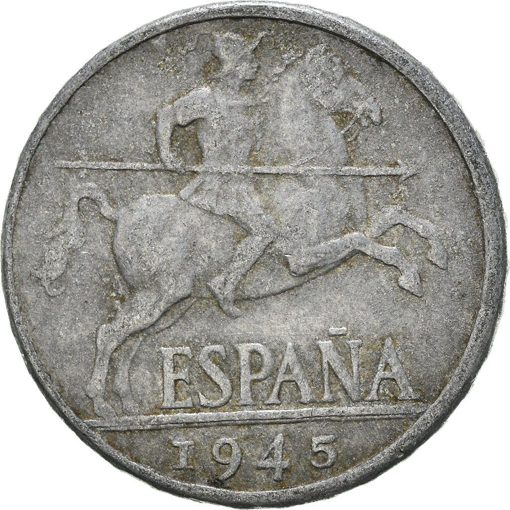 Coin, Spain, 10 Centimos, 1945
