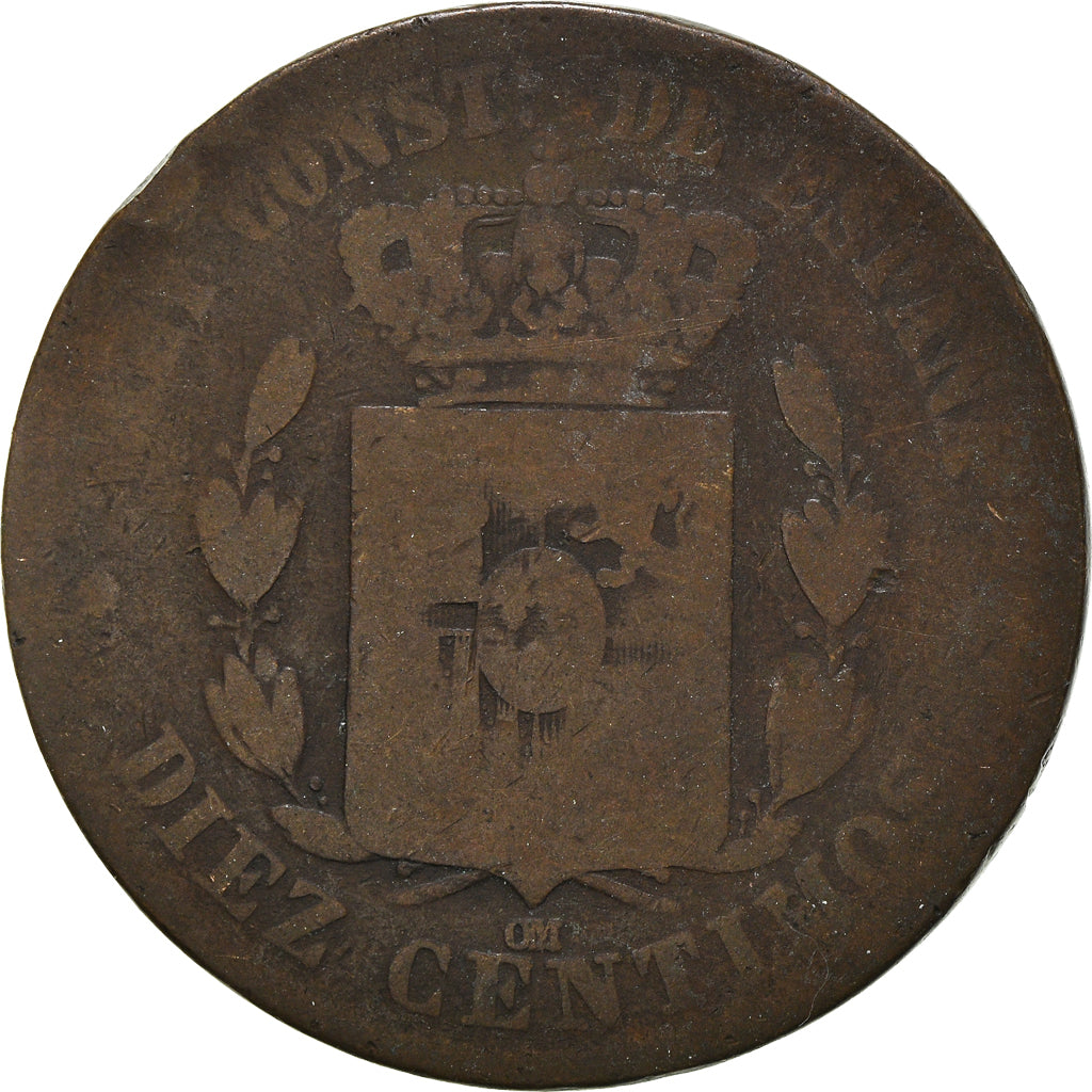 Moneta, Hiszpania, 10 Centimos, Undated
