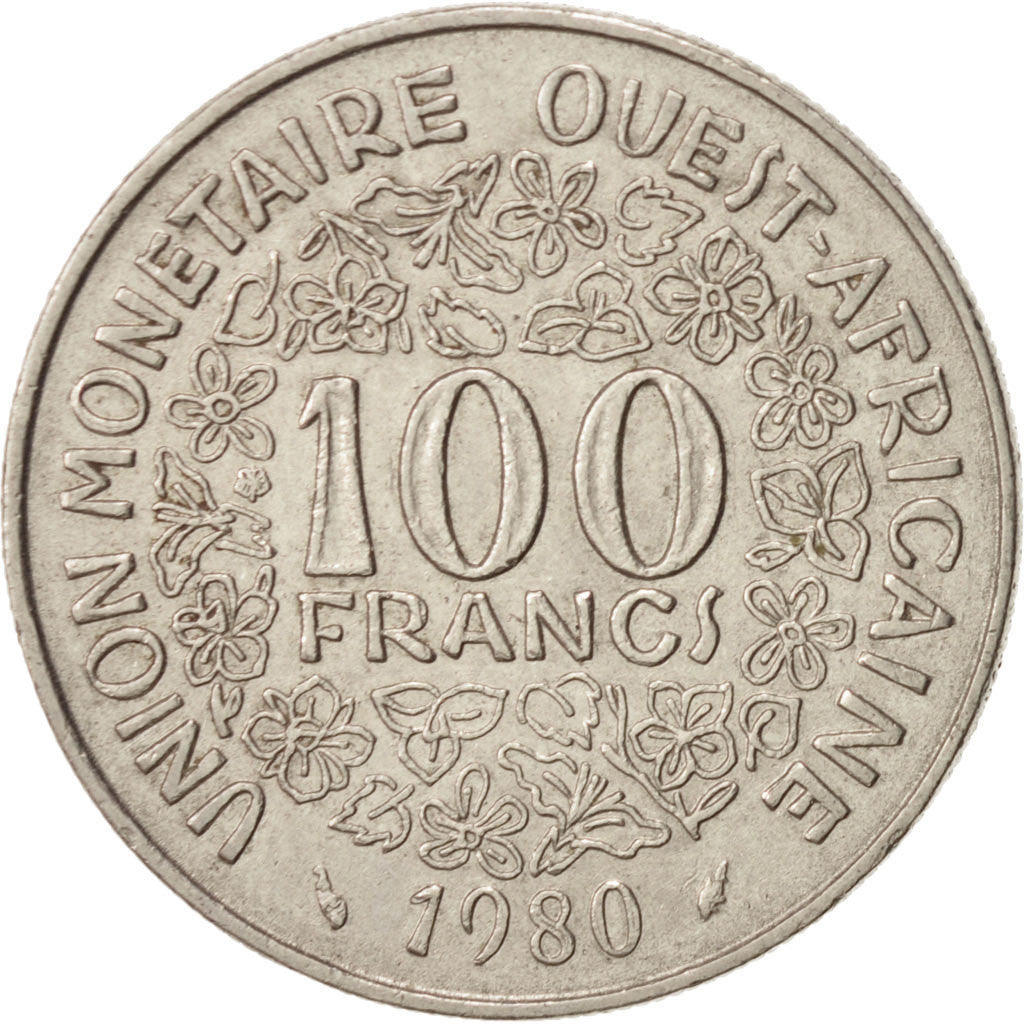 Coin, West African States, 100 Francs, 1980, Paris, EF(40-45), Nickel, KM:4