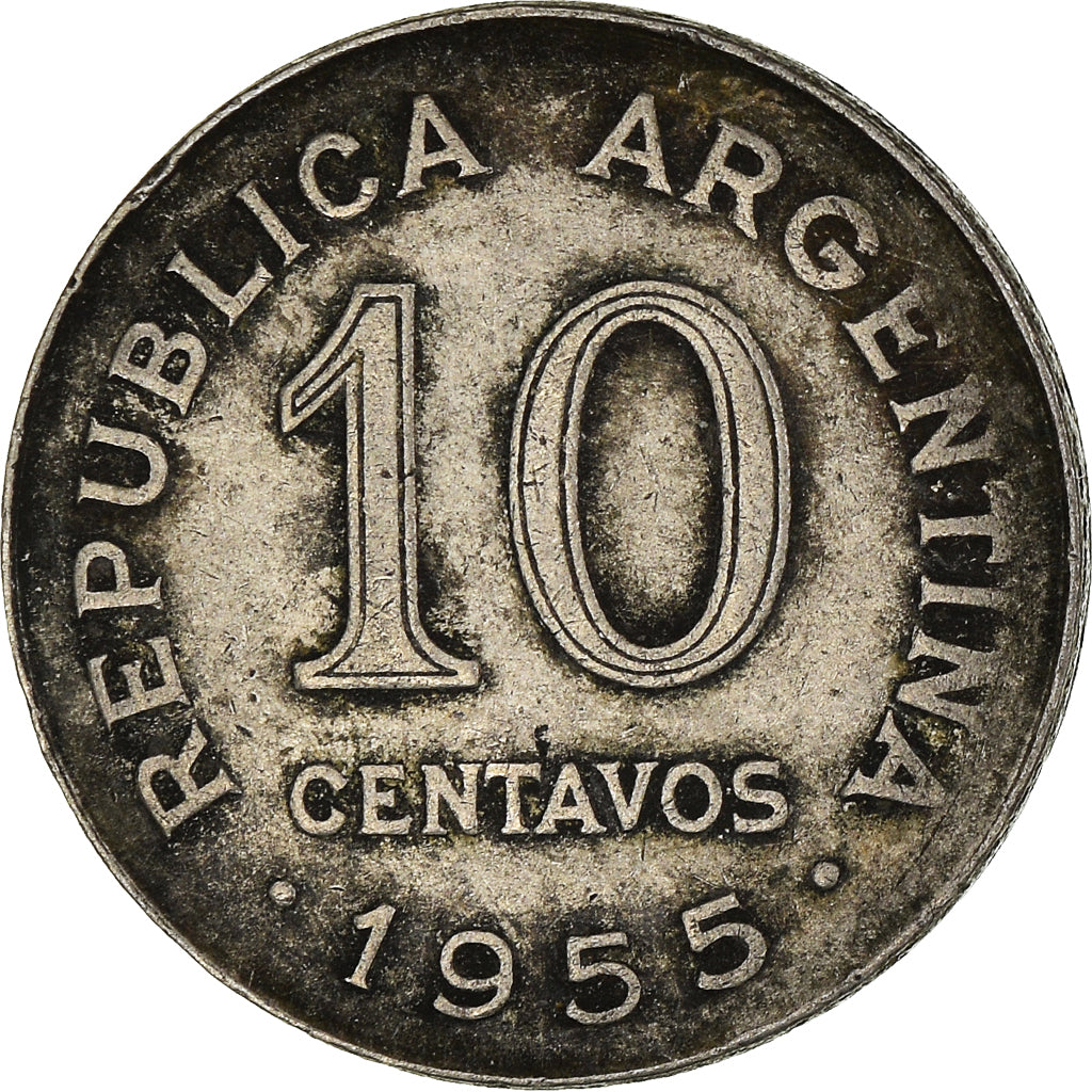 Moneta, Argentina, 10 Centavos, 1955